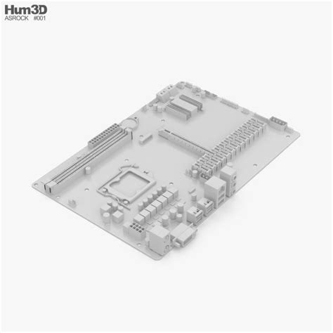 Asrock H110 Pro Btc マザーボード 3dモデル ダウンロード コンピュータアクセサリ On