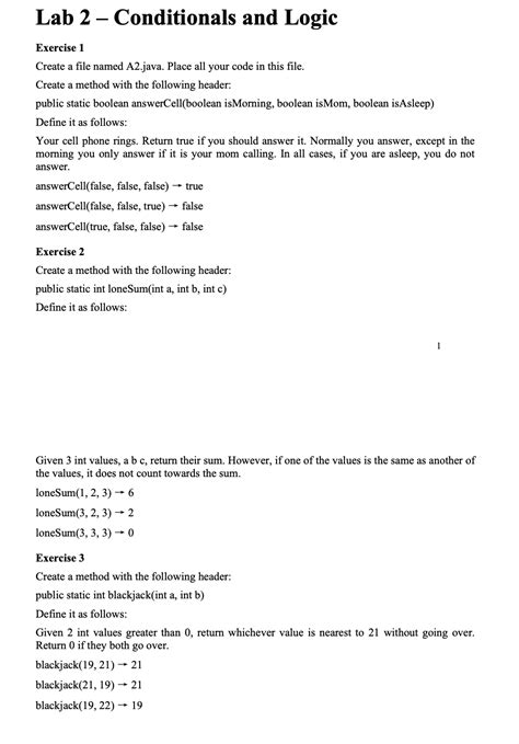 Solved Lab Conditionals And Logic Exercise Create A Chegg