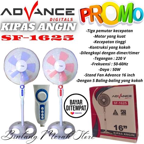 Stand Fan Kipas Angin Berdiri Kipas Angin Advance Inch Stand Fan