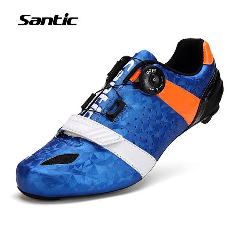 Santic Road Cycling Shoes Ultralight Carbon Fiber Sole Professional ...