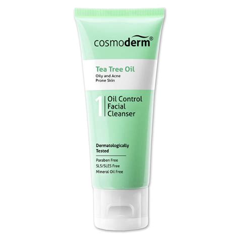 Cosmoderm Tea Tree Oil Facial Cleanser 125ml Farmasi Lautan