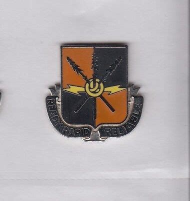 Us Army Nd Signal Battalion Crest Dui Badge C B Clutchbackv Ebay