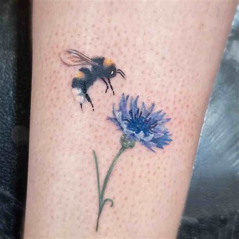 61 Blue Cornflower Tattoo Designs & Ideas - Tattoo Glee