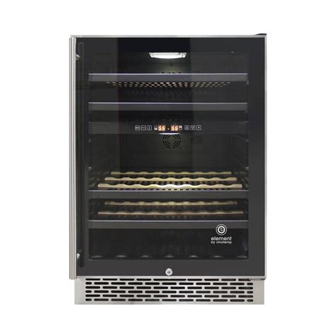 Best Buy Vinotemp Butler Series 46 Bottle Dual Zone Wine Cooler EL 46SS 2Z