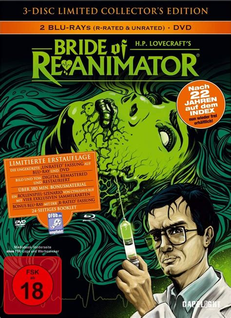 Amazon Bride Of Re Animator Mediabook Blu Ray Import Dvd Et Blu