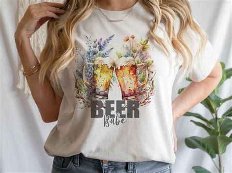 Beer Babe T Shirt Beer Babe Floral T Shirt Beer Babe Watercolor T Shirt