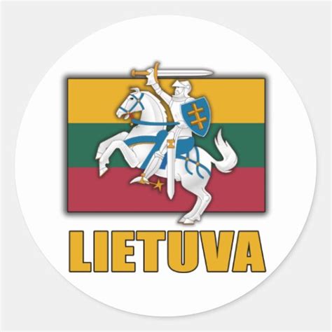 Lithuania Coat of Arms Round Sticker | Zazzle