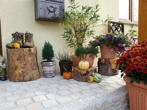 Herbstdeko Ideen Kreativ Bunt Den Garten Dekorieren