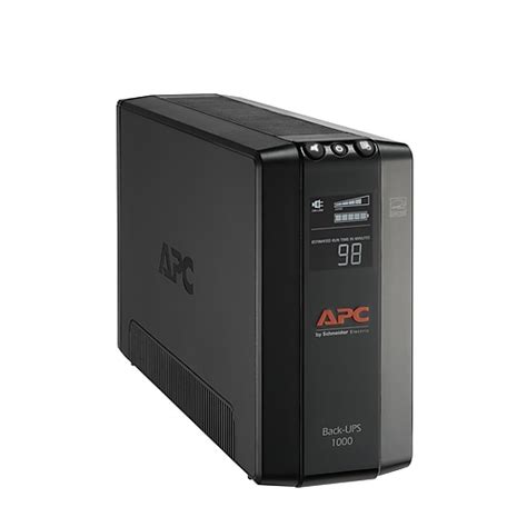 Apc Back Ups Pro 1000 Va Battery Backup 8 Outlets Black Bx1000m Lm60 Staples