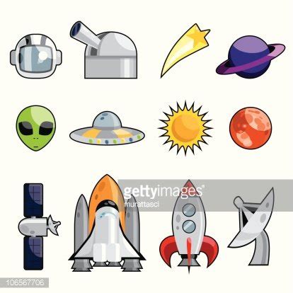 Iconos De Espacio Clipart De Stock Royalty Free FreeImages