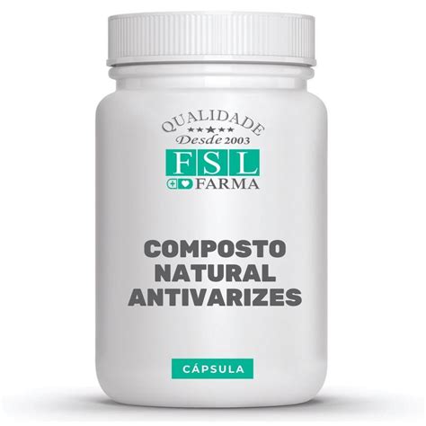 Composto Natural Antivarizes 60 Cápsulas Fsl Farma Drogaria E