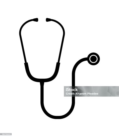 Vector Illustration Of Stethoscope Icon On A White Background Stock