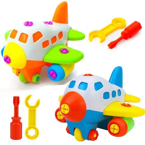 Brinquedo Didático Educativo Avião de Montar Chave Kit C 2 OM