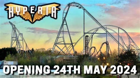 HYPERIA Opening Date Confirmed Thorpe Park NEW 2024 Roller Coaster