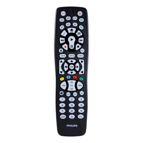 Philips Device Backlit Universal Tv Remote Control In Brushed Black