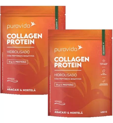 Kit 2x Colágeno Protein Pura Vida Collagen Verisol 450g