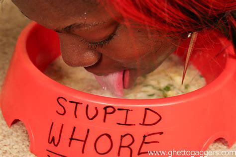 Black Pussy Face Fucked Ghetto Skank Gets XXX Dessert Picture