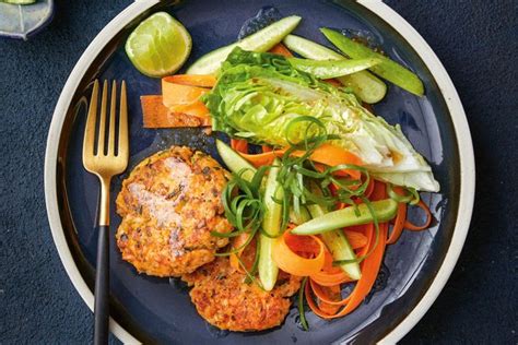 Thai Fish Cakes With Vegetable Ribbons Nicky S Kitchen Off