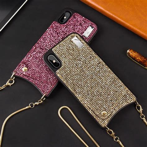 Luxury Colorful Sequin Wallet Phone Case For Iphone Xs Max Xr X