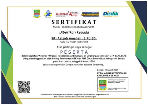 sertifikat siti azizah amaliah spd sd