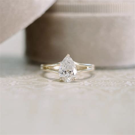 Split Shank Solitaire Diamond Engagement Ring
