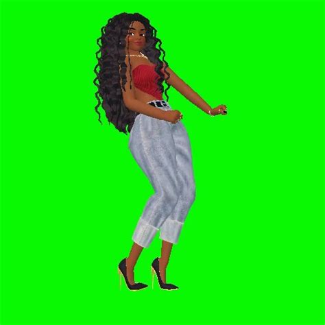 Girl Green Screen Dance Video VFX Croma Key Green Screen Cartoon