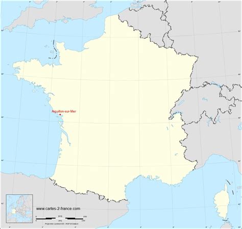 CARTE DE AIGUILLON SUR MER Situation géographique et population de