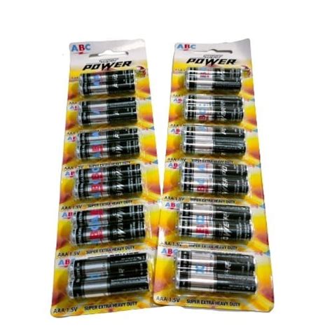 Jual Baterai Battery Batere Abc Super Power Aaa V Isi Pcs