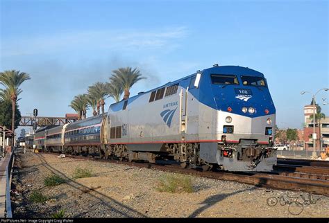 Railpictures Photo Amtk 168 Amtrak Ge P42dc At Fullerton California By Craig Walker