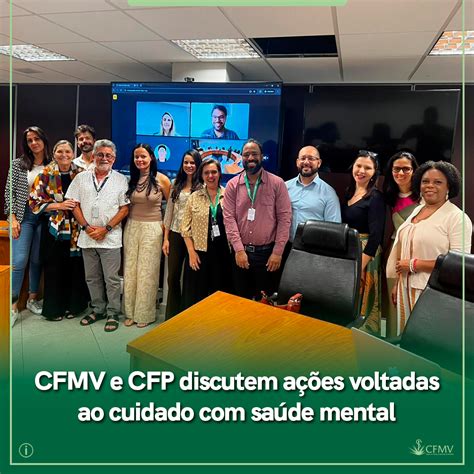 CFMV e CFP discutem ações voltadas ao cuidado saúde mental CFMV