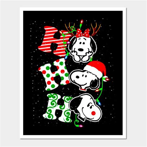 Snoopy Christmas Art Print | Perfect Decoration