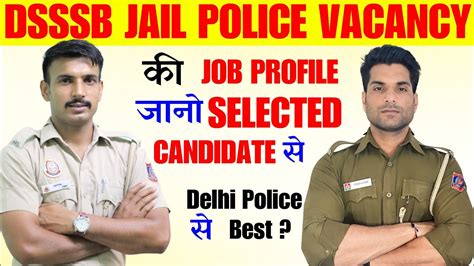 Dsssb Jail Warder And Matron Job Profile