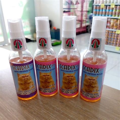 Jual Scadix Spray Obat Scabies Kucing Anti Infeksi Kulit 60ml Shopee