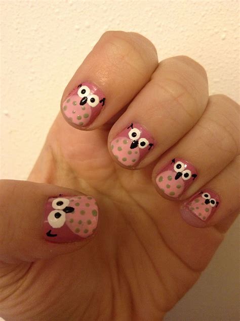 Owl Nail Design Unhas Decoradas Unhas Divertidas Ideias Para Unhas