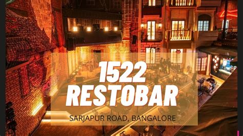 Street Resto Bar Bangalore Pub Sarjapur Road Youtube