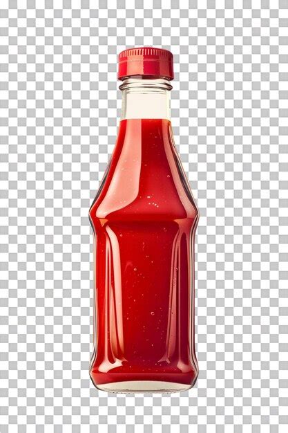 Ketchup Bottle Isolated On Transparent Premium Ai Generated Psd