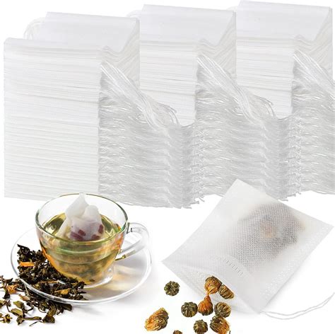 Amazon Zubebe Pcs Disposable Tea Bags Drawstring Empty Tea