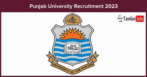 Punjab University Recruitment Offline Application For Project