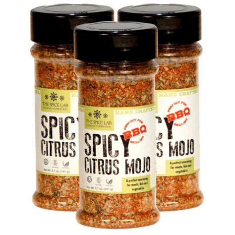 The Spice Lab Spicy Citrus Mojo Seasoning Chicken And Pork Rub 7076 Shaker Jar 3 Pack Kroger