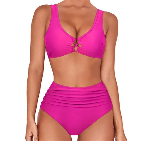 Gamivast High Waisted Bikini Sets For Women Push Up Two Piece Swimsuits