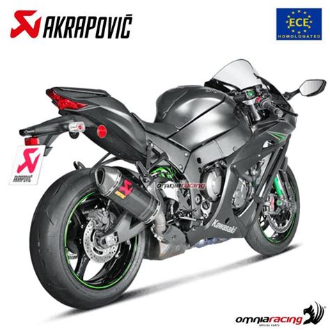 Akrapovic Exhaust Approved Carbon Fibre Slip On Kawasaki Zx10r