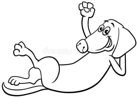 Cute Cartoon Dog Lying Down Stock Illustrations 382 Cute Cartoon Dog