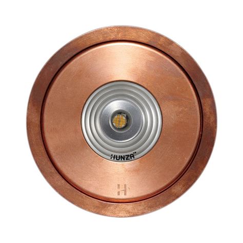 Hunza Outdoor Lighting Pure LED Flush Floor Light Copper Low