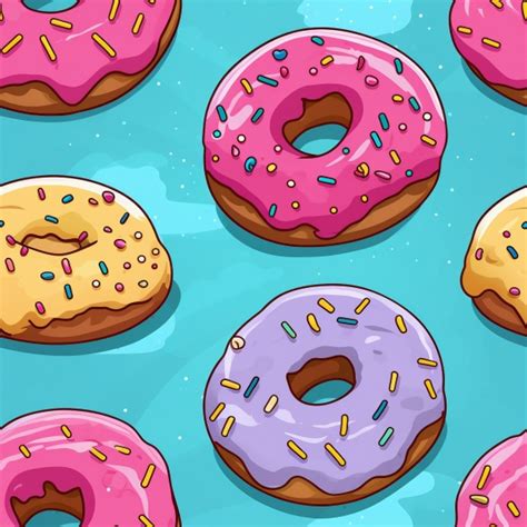 Seamless Donuts Illustration Free Stock Photo Public Domain Pictures