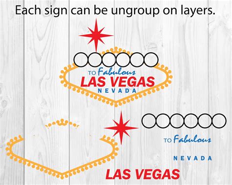 Editable Blank Las Vegas Sign Template