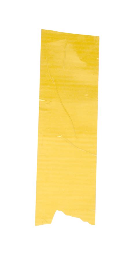 Yellow Tapes On Transparent Background Png File Torn Yellow Sticky