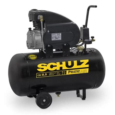 Compressor de ar Schulz CSI 8 5 50L Pratic Air 2HP 120Lbs Monofásico