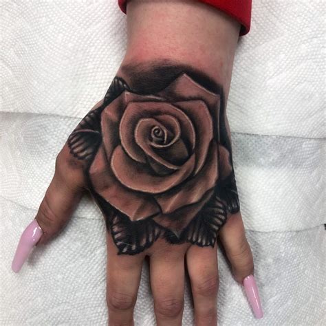 Tattoo Rose On Hand Design Talk