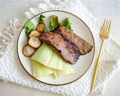 Grilled Asian Skirt Steak With Roasted Bok Choy Prepyoself