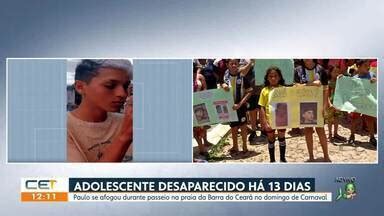 CETV 1ª Edição Fortaleza Buscas por adolescente que se afogou há 13